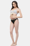 Floret Double Layered Non-Wired Medium Coverage T-Shirt Bra - Cool Grey — thumbnail 6